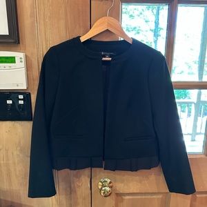 Brooks Brothers Cropped Lace Trim Blazer - Size 8P